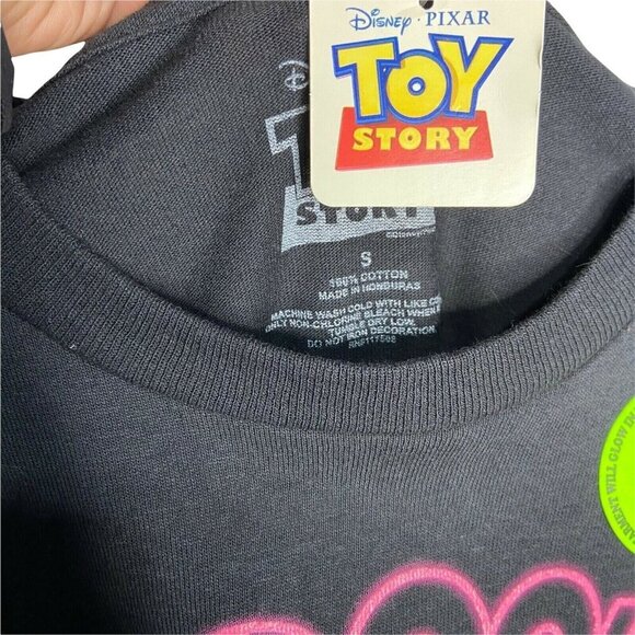 Toy Story T-Shirt Glow In Dark Black Small Unisex NWT - Picture 5 of 7